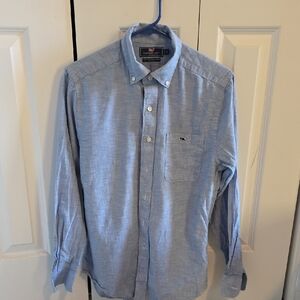 Vineyard Vines Men's Blue Button-Down Shirt